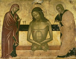 聖母と洗礼者聖ヨハネとのキリストの苦しみc.1489-93（パネル） 作： Nicola Zafuri
